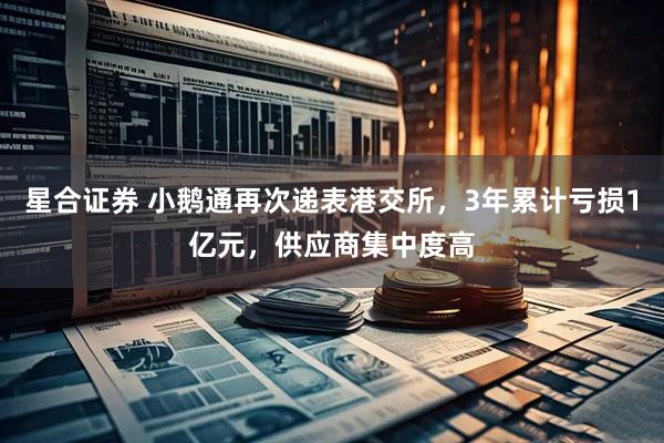 星合证券 小鹅通再次递表港交所，3年累计亏损1亿元，供应商集中度高